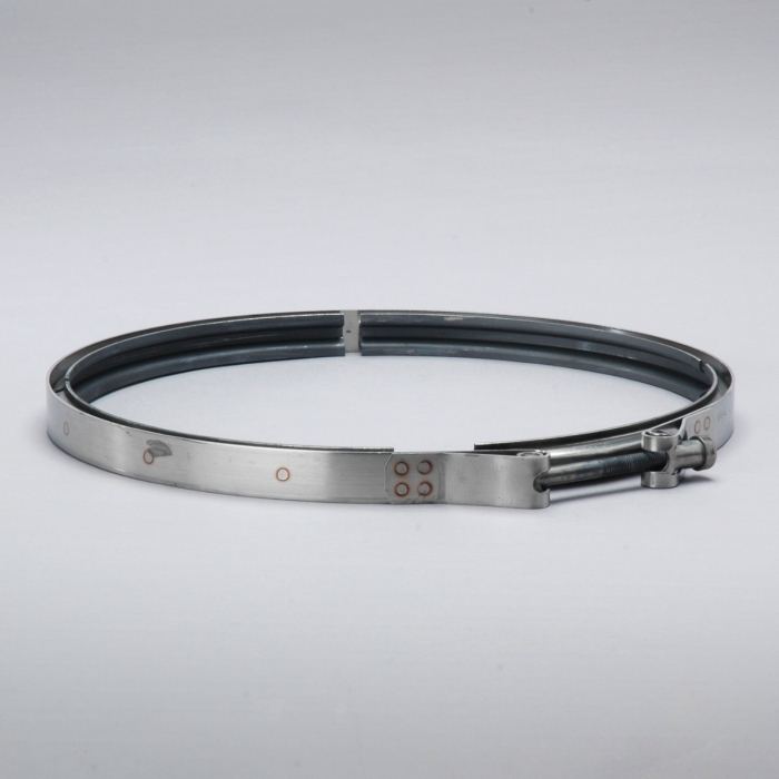 DPF 11.00 inch V-Band Clamp SEW11I00TBTR with SS 316 Castled machined self locking nut for upto 800 degree temperatures
