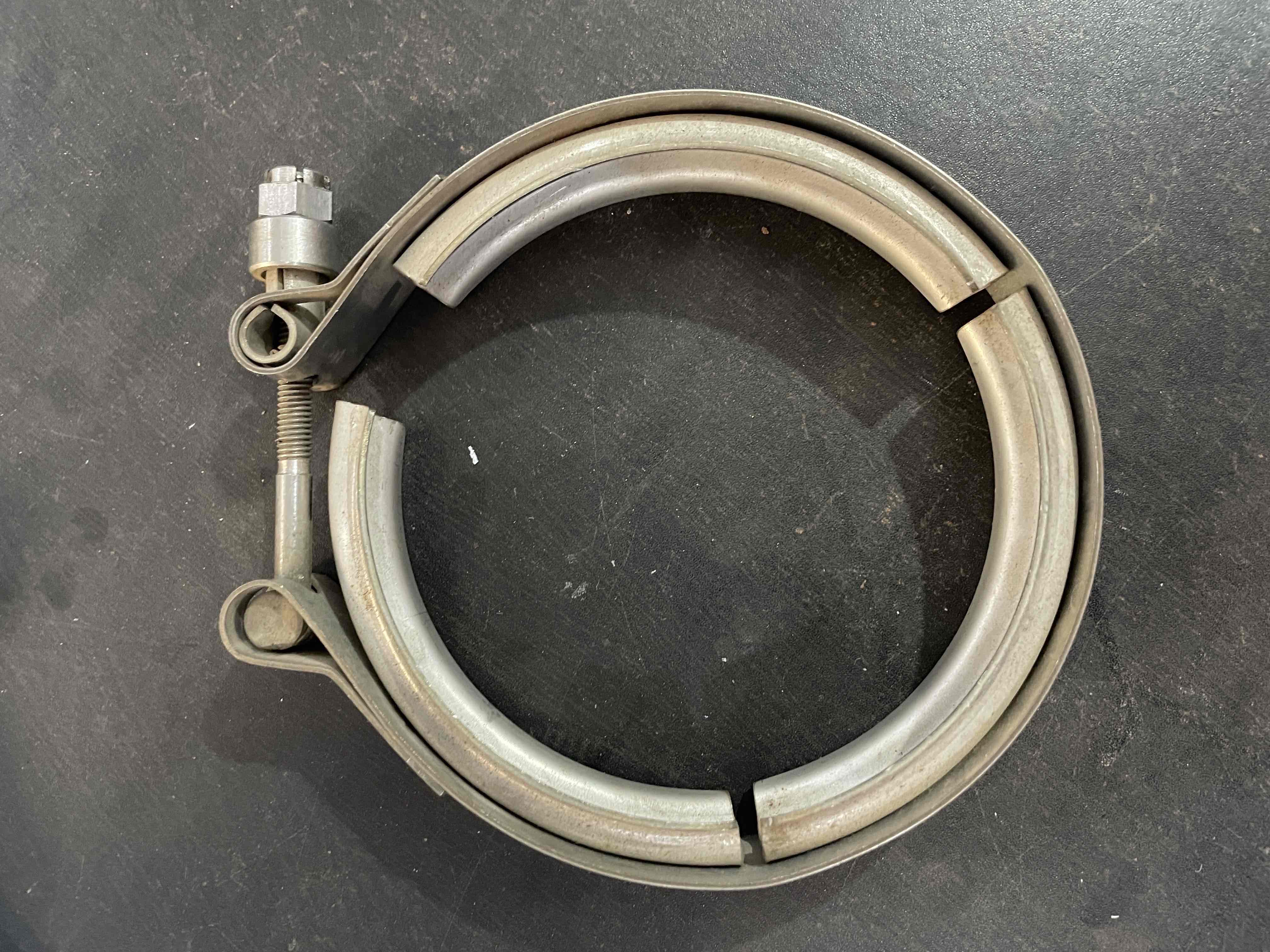 4.81 inch V-Band Clamp SEW4I81TBTR with SS Nyloc Nut